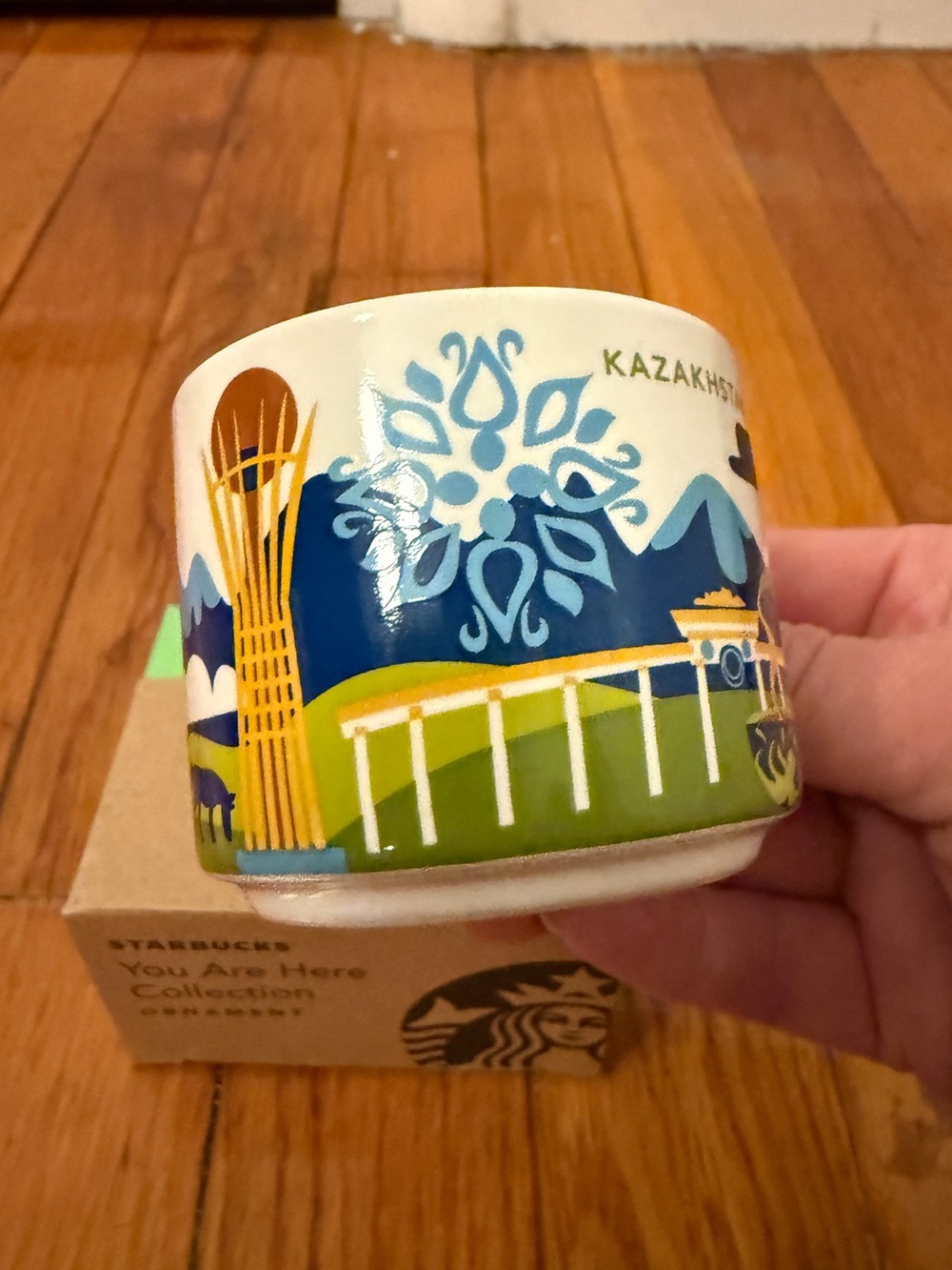 Starbucks Kazakhstan You Are Here 2 oz mug ornament - YAH - Rare! - Picture 2 of 6